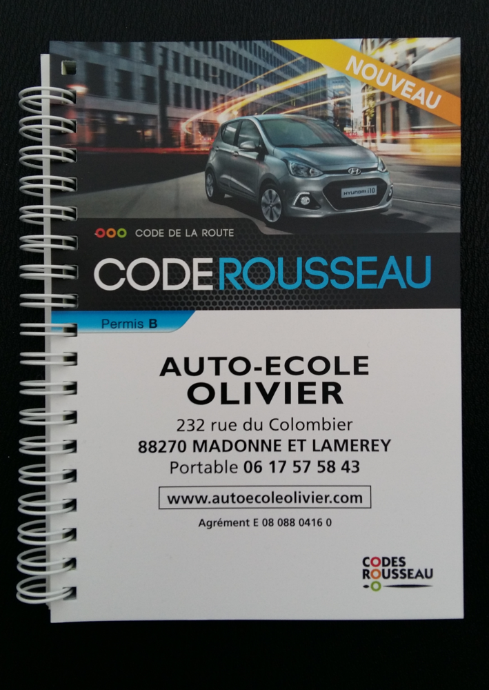 Livre de code de la route Auto - Codes Rousseau prépa ETG